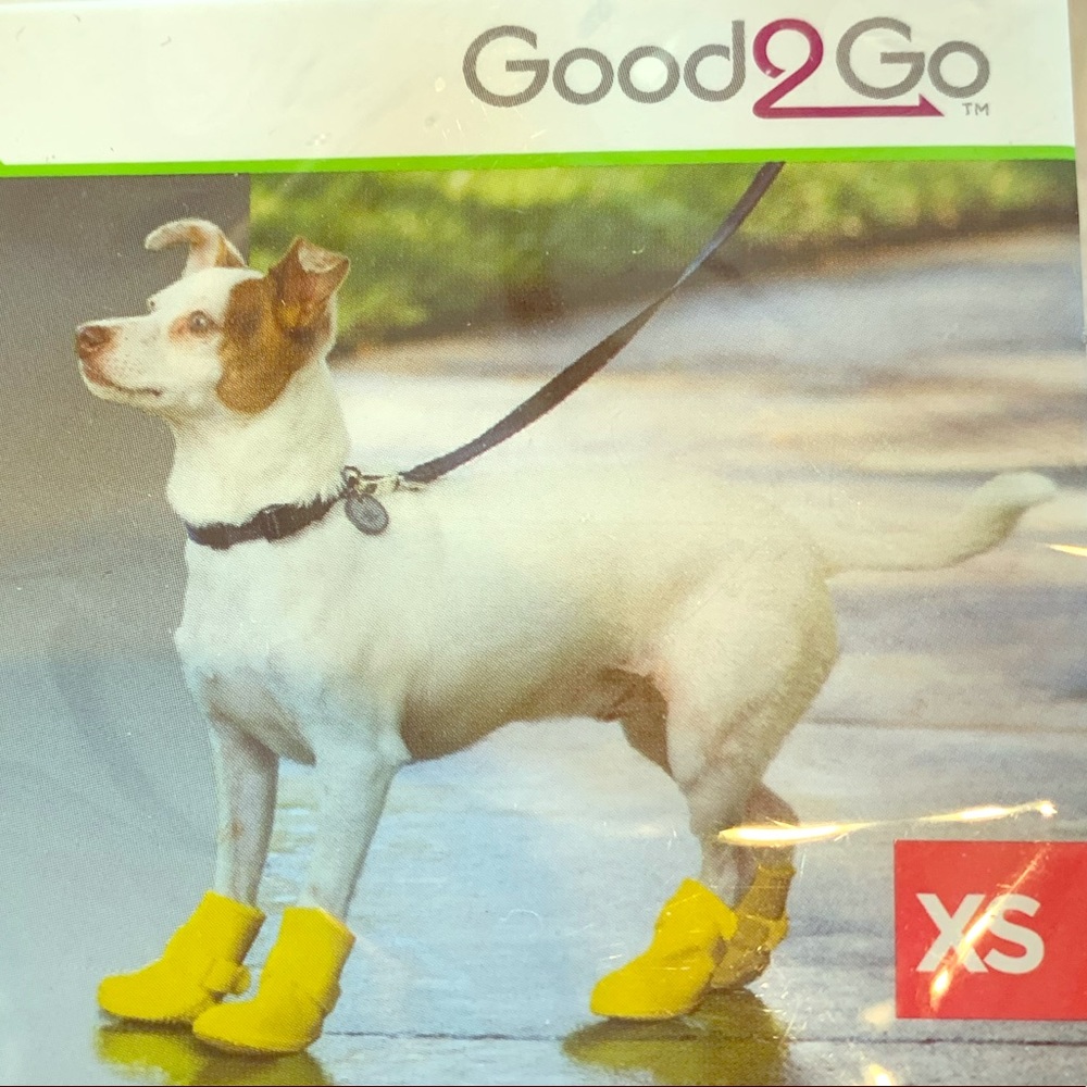 Brand New Yellow Doggy Rainboots